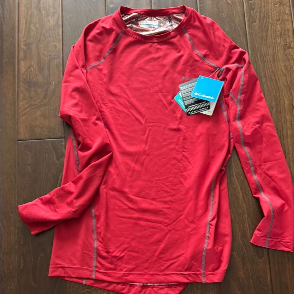 Columbia Vibrant Red Performance Shirt
